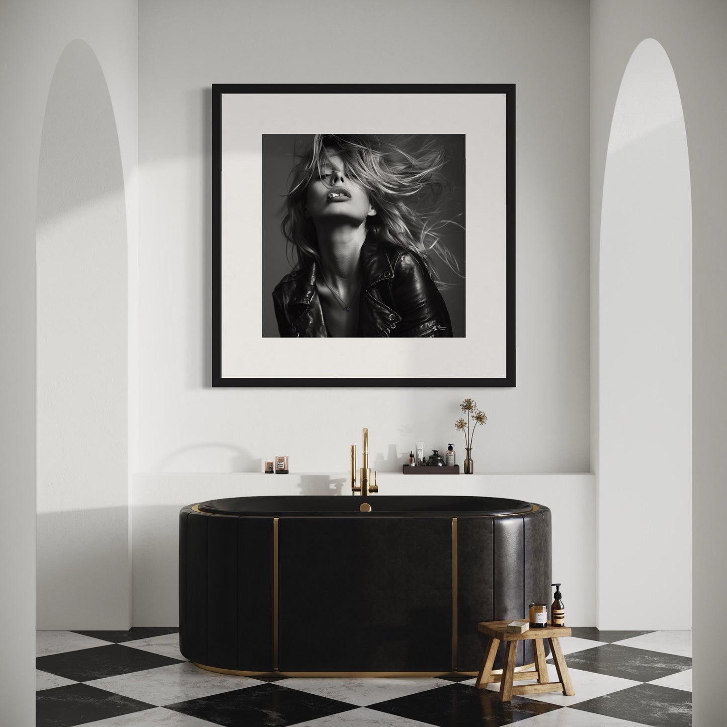 "SMOKESHOW" 40"x40" Gallery Framed Print