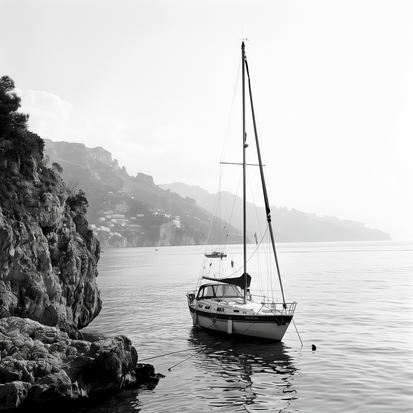 "MARINA GRANDE" 37"x47" Gallery Framed Print