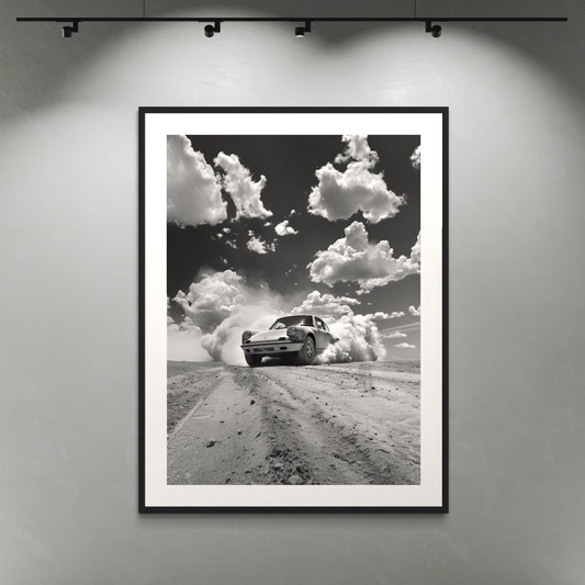"RACEWAY" 37"x47" Gallery Framed Print