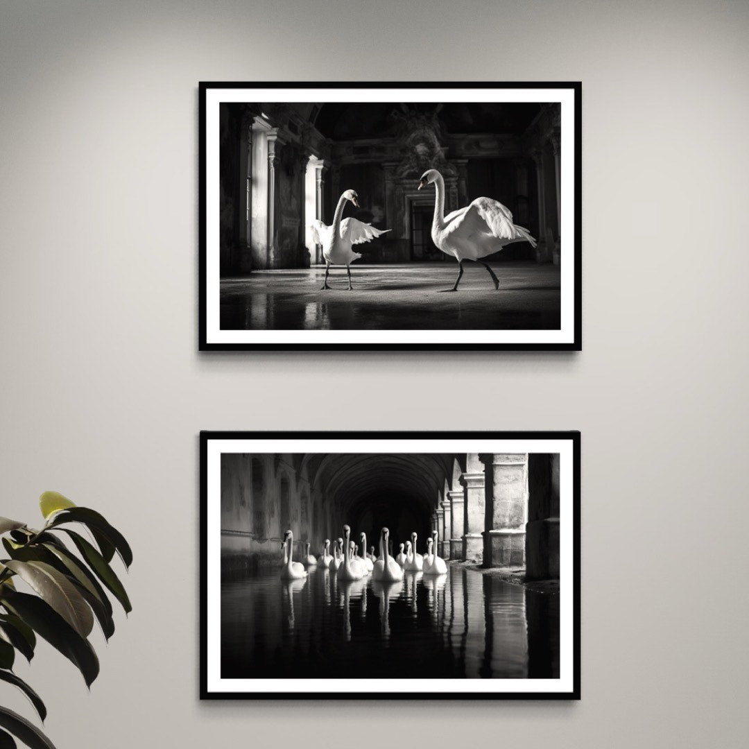 "DUEL" & "INFANTRY" (Set Of 2) - 30"x20" Gallery Framed Prints